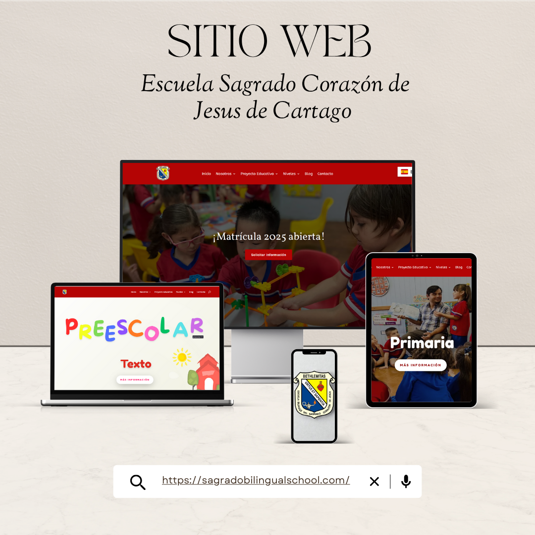 Minimalist Neutral Multi Device Computer Mockup Website Launch Instagram Post